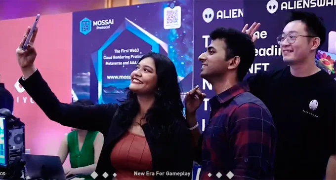 Web3 Gaming Summit 2023, selfie con amigos